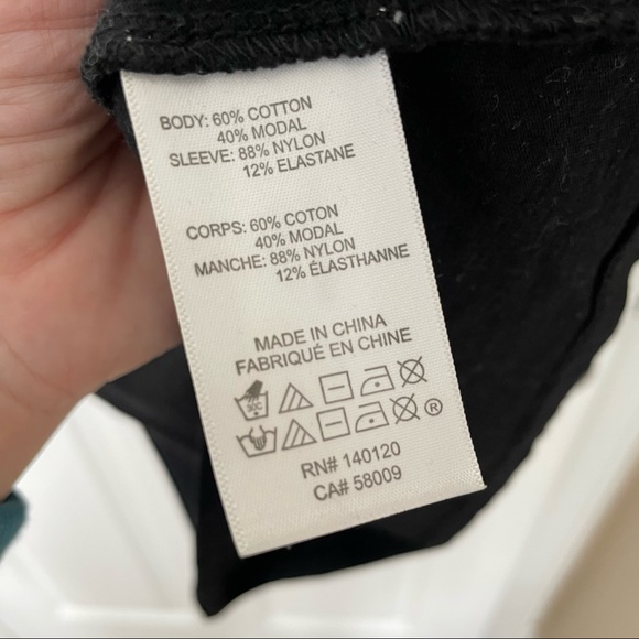 Stella & Dot Black Cotton Blend Belle Lace Long Sleeve Top XS - Picture 7 of 7